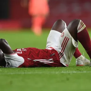 Arsenal's Bukayo Saka Celebrates Victory Over Burnley in Premier League