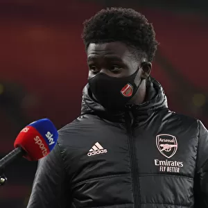 Arsenal's Bukayo Saka - Exclusive Pre-Match Interview: Arsenal vs Newcastle United, Premier League 2020-21 (Behind Closed Doors)