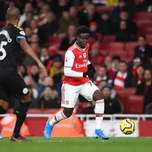 Arsenal's Bukayo Saka Faces Manchester City in the Premier League Arsenal's Bukayo Saka Faces Manchester City in the Premier League