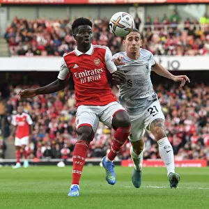 Arsenal's Bukayo Saka Faces Off Against Liverpool in the Premier League