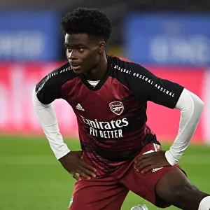 Arsenal's Bukayo Saka Prepares for Carabao Cup Clash Against Leicester City