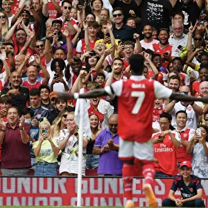 Arsenal's Bukayo Saka Scores Fourth Goal Against Sevilla in Emirates Cup 2022