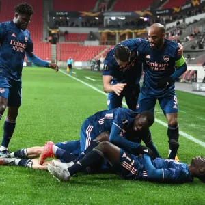 Arsenal's Bukayo Saka Scores Third Goal in Europa League Quarterfinal Win Over Slavia Praha Arsenal's Bukayo Saka Scores Third Goal in Europa League Quarterfinal Win Over Slavia Praha