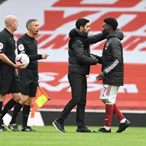 Arsenal's Bukayo Saka Scores Winning Goal Against Sheffield United in Empty Emirates Stadium
