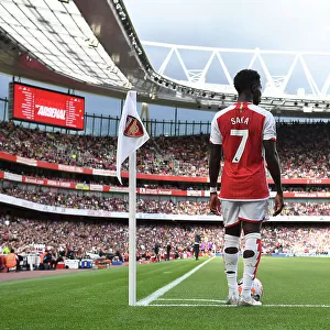 Arsenal's Bukayo Saka Shines in Arsenal FC vs Fulham FC Premier League Clash (2023-24)