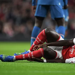 Arsenal's Bukayo Saka Suffers Injury in Arsenal vs PSV Europa League Clash (2022-23)