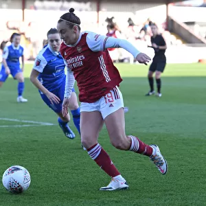 Arsenal's Caitlin Foord in Action: FA WSL Match vs Birmingham City Women (2020-21)