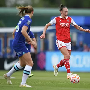 Arsenal's Caitlin Foord Chases the Ball in FA Women's Super League Match against Chelsea