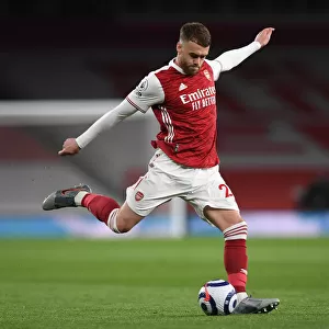 Arsenal's Calum Chambers in Action against Everton - Premier League 2020-21
