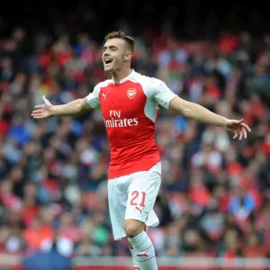 Arsenal's Calum Chambers in Action against VfL Wolfsburg at Emirates Cup 2015 Arsenal's Calum Chambers in Action against VfL Wolfsburg at Emirates Cup 2015