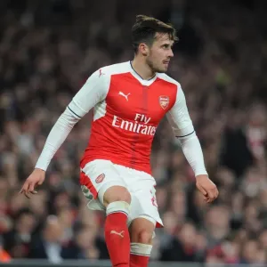 Arsenal's Carl Jenkinson Celebrates 2-0 Win Over Reading in EFL Cup