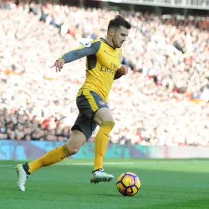 Arsenal's Carl Jenkinson Clashes with Manchester United at Old Trafford (2016-17 Premier League) Arsenal's Carl Jenkinson Clashes with Manchester United at Old Trafford (2016-17 Premier League)