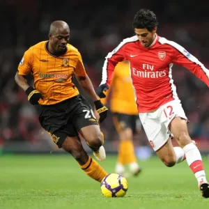 Arsenal's Carlos Vela Scores Three against Hull's George Boateng: 3-0 Premier League Victory at Emirates Stadium
