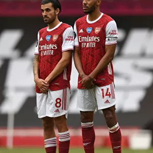 Arsenal's Ceballos and Aubameyang in Action against Watford (2019-20)