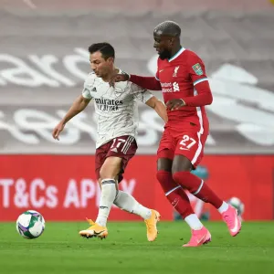 Arsenal's Cedric Battles Past Origi in Empty Anfield: Carabao Cup 2020-21