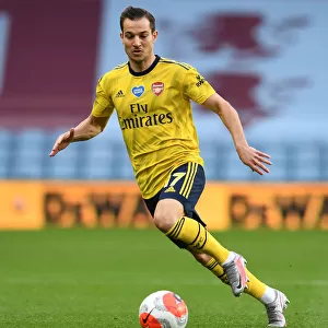 Arsenal's Cedric Soares in Action Against Aston Villa (2019-20)