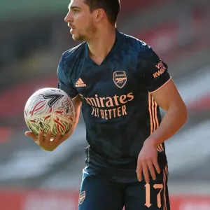 Arsenal's Cedric Soares at Emirates FA Cup Match against Southampton (January 2021) Arsenal's Cedric Soares at Emirates FA Cup Match against Southampton (January 2021)