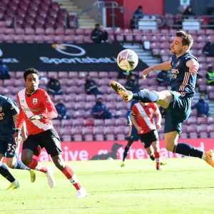 Arsenal's Cedric Soares in FA Cup Action: Southampton vs Arsenal (Behind Closed Doors) Arsenal's Cedric Soares in FA Cup Action: Southampton vs Arsenal (Behind Closed Doors)