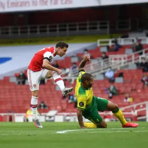 Arsenal's Cedric Soares Scores Fourth Goal Against Norwich City (2019-20)