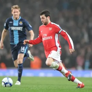 Arsenal's Cesc Fabregas Shines in 2-0 Victory over West Ham United, Emirates Stadium, Premier League, 2010
