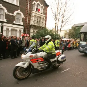 Arsenal's Champions League Semi-Final Debut: The Team's Arrival at Highbury, 19th April 2006
