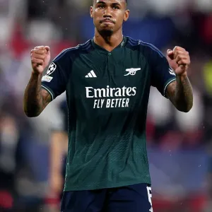 Arsenal's Champions League Triumph: Gabriel's Euphoric Moment (2023-24) Arsenal's Champions League Triumph: Gabriel's Euphoric Moment (2023-24)
