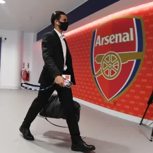Arsenal's Dani Ceballos at Empty FA Cup Final: Arsenal vs Chelsea (2020) Arsenal's Dani Ceballos at Empty FA Cup Final: Arsenal vs Chelsea (2020)