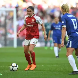 Arsenal's Danielle van Donk in Action during the FA Cup Final Clash against Chelsea Ladies Arsenal's Danielle van Donk in Action during the FA Cup Final Clash against Chelsea Ladies