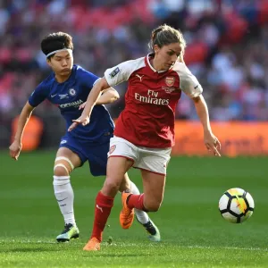 Arsenal's Danielle van de Donk Clashes with Chelsea's Ji So-yun in FA Cup Final Showdown Arsenal's Danielle van de Donk Clashes with Chelsea's Ji So-yun in FA Cup Final Showdown