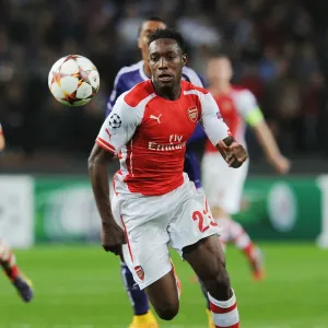 Arsenal's Danny Welbeck in Action against RSC Anderlecht, UEFA Champions League 2014-15 (Brussels)
