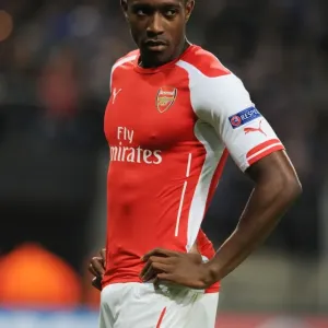 Arsenal's Danny Welbeck in Action against RSC Anderlecht in the 2014-15 UEFA Champions League