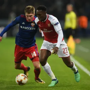 Arsenal's Danny Welbeck Clashes with Kirill Nababkin in UEFA Europa League Quarterfinal