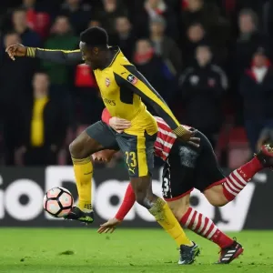 Arsenal's Danny Welbeck Outmaneuvers Southampton's Pierre-Emile Hojbjerg in FA Cup Clash Arsenal's Danny Welbeck Outmaneuvers Southampton's Pierre-Emile Hojbjerg in FA Cup Clash