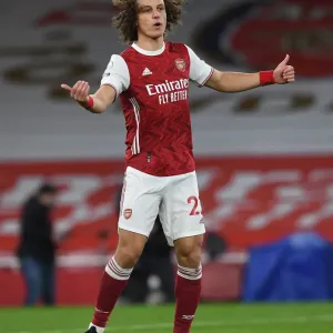 Arsenal's David Luiz in Action Against Southampton - Premier League 2020-21