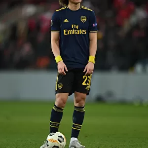 Arsenal's David Luiz in Action during UEFA Europa League Match against Standard Liege