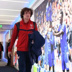 Arsenal David Luiz Print at The King Power Stadium Arsenal David Luiz Print at The King Power Stadium