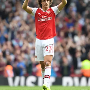 Arsenal's David Luiz Celebrates Goal Against Burnley in 2019-20 Premier League
