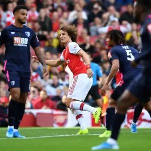 Arsenal's David Luiz Scores Thriller at Emirates: Arsenal FC vs AFC Bournemouth (2019-20) Arsenal's David Luiz Scores Thriller at Emirates: Arsenal FC vs AFC Bournemouth (2019-20)