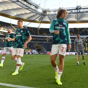 Arsenal's David Luiz Warms Up Ahead of Eintracht Frankfurt Clash in Europa League Group F Arsenal's David Luiz Warms Up Ahead of Eintracht Frankfurt Clash in Europa League Group F