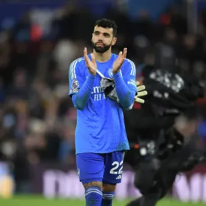 Arsenal's David Ochoa Applauding Fans After Aston Villa Victory (2023-24) Arsenal's David Ochoa Applauding Fans After Aston Villa Victory (2023-24)