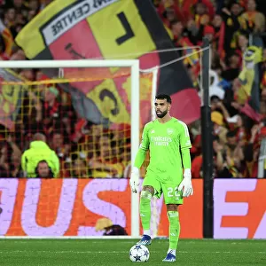 Arsenal's David Raya in Action against RC Lens in 2023-24 UEFA Champions League