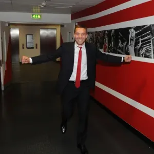 Arsenal's Deadly Weapon: Lukas Podolski Gears Up for Battle Against West Bromwich Albion (2013-14) Arsenal's Deadly Weapon: Lukas Podolski Gears Up for Battle Against West Bromwich Albion (2013-14)