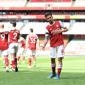 Arsenal's Disallowed Goal: Frustrating Moment as Ceballos's Score is Denied at Empty Emirates Against Fulham (April 2021)