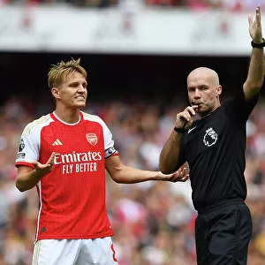 Arsenal's Disallowed Goal: Odegaard's Frustration - Premier League 2023-24: Arsenal vs Fulham