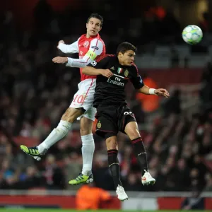 Arsenal's Dominant Display: RvP's Hat-trick Leads to 3-0 UEFA Champions League Victory over AC Milan Arsenal's Dominant Display: RvP's Hat-trick Leads to 3-0 UEFA Champions League Victory over AC Milan