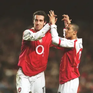 Arsenal's Dominant Performance: 5-1 Over Crystal Palace in FA Premier League, Highbury, London, 2005