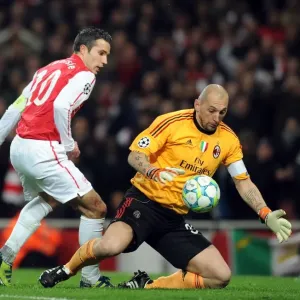 Arsenal's Dominant Victory: Robin van Persie Scores Three as Arsenal Crushes AC Milan 3-0 in UEFA Champions League Arsenal's Dominant Victory: Robin van Persie Scores Three as Arsenal Crushes AC Milan 3-0 in UEFA Champions League