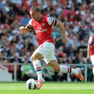 Arsenal's Dominant Victory: Lukas Podolski Scores in 6-1 Rout Against Southampton (Premier League, 2012-13) Arsenal's Dominant Victory: Lukas Podolski Scores in 6-1 Rout Against Southampton (Premier League, 2012-13)