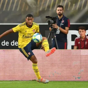 Arsenal's Dominic Thompson in Action against Angers during 2019 Pre-Season Friendly