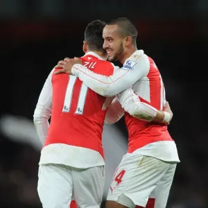 Arsenal's Double Celebration: Walcott and Ozil's Goal Connection Against Manchester City (2015-16) Arsenal's Double Celebration: Walcott and Ozil's Goal Connection Against Manchester City (2015-16)